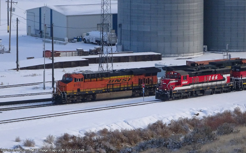 CBRW 166-BNSF 8184